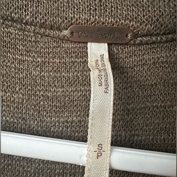 Free People Olive Green Highway Zip Front Vest/Tunic size small - Picture 4 of 11